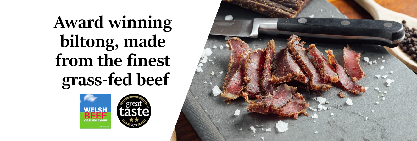 Premium Grass Fed Welsh Biltong